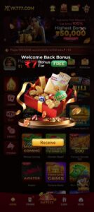YK777 Game Download and Get Rs 555 Welcome Bonus. 3