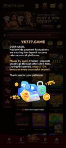YK777 Game Download and Get Rs 555 Welcome Bonus. 6
